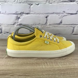Cariuma Yellow Canvas Low Top Shoes